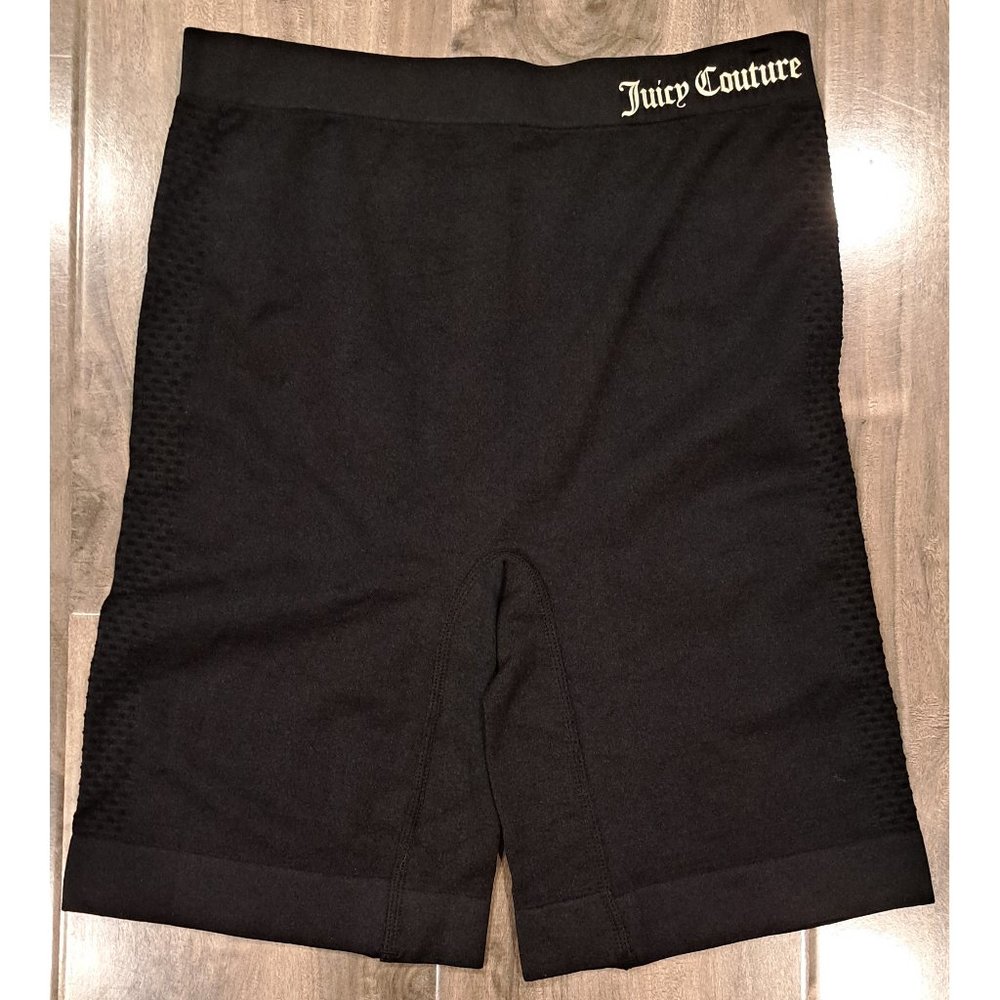 NWOT Juicy Couture Intimates Black Seamless Shaping Bike Shorts Medium